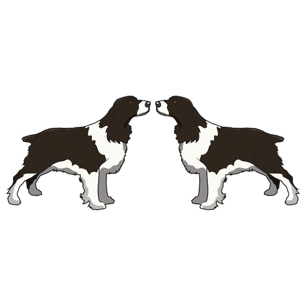 Amistad 6 in. English Springer Spaniel Decal - Dog Lover Super Cute Sticker, 2PK AM3263137 - main
